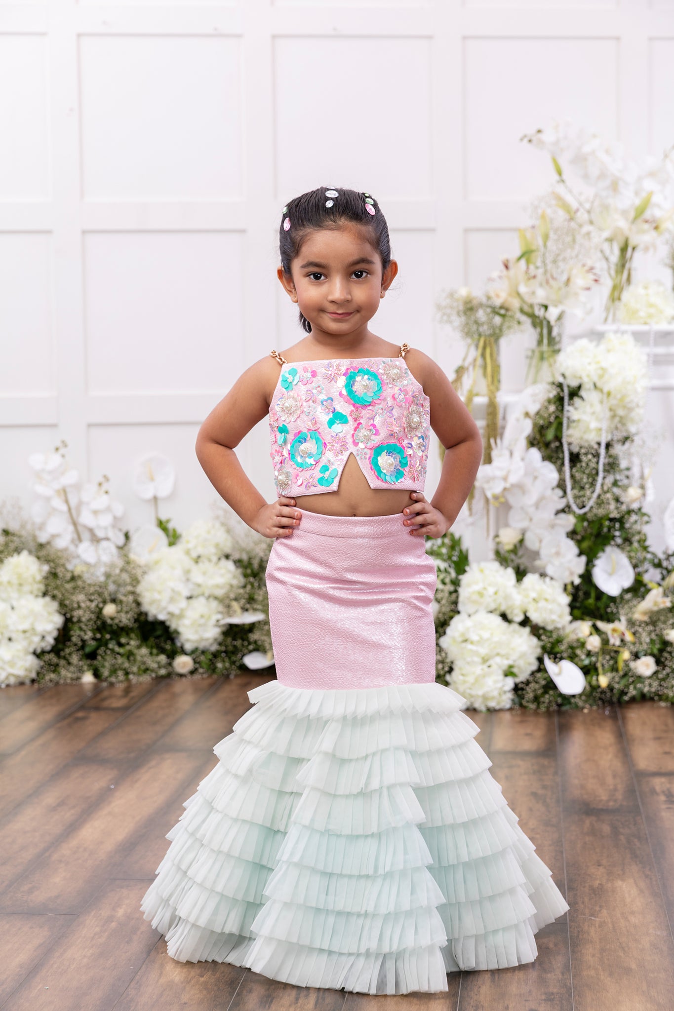 Rippleen Top And Skirt