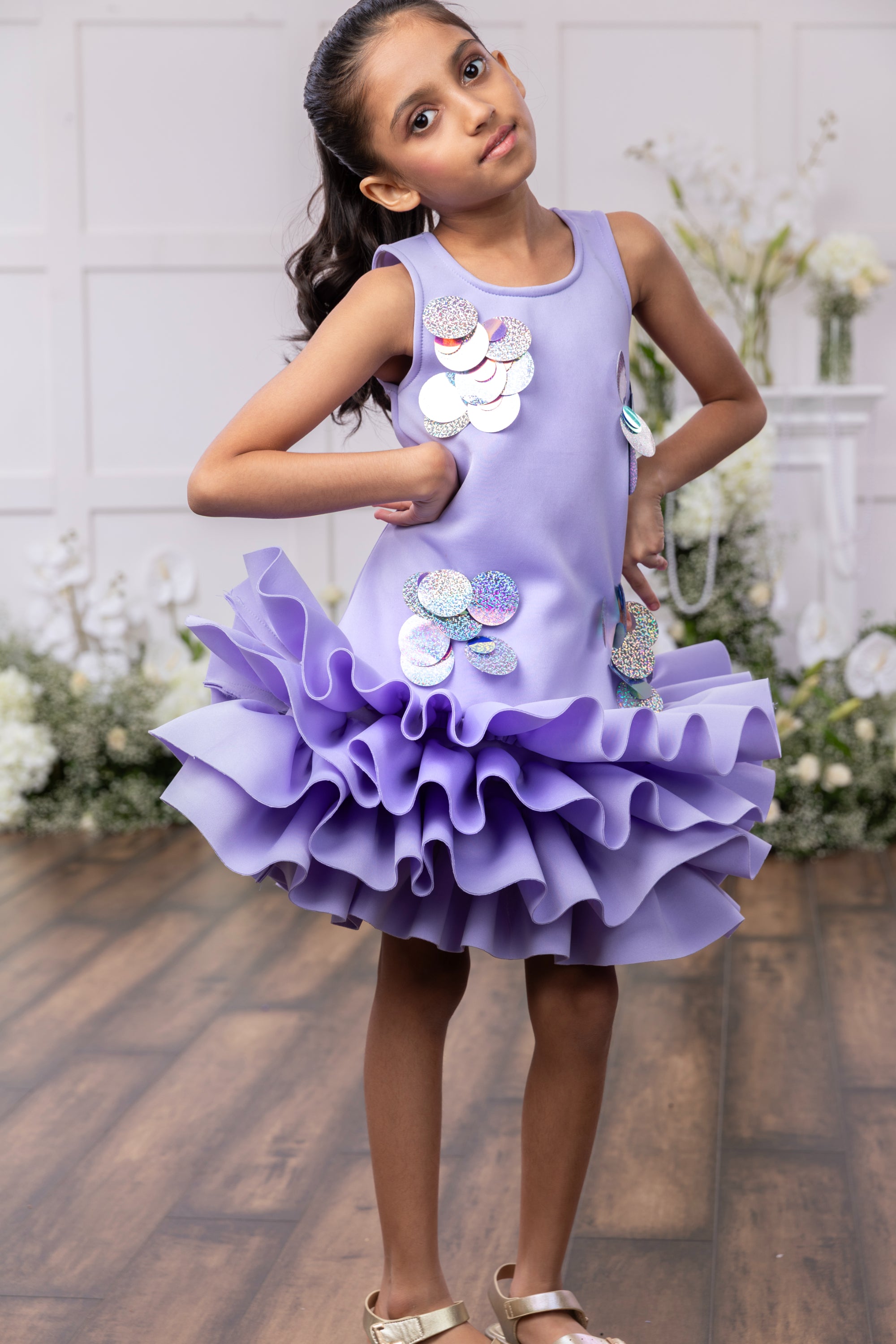 Lavender Twirl Dress